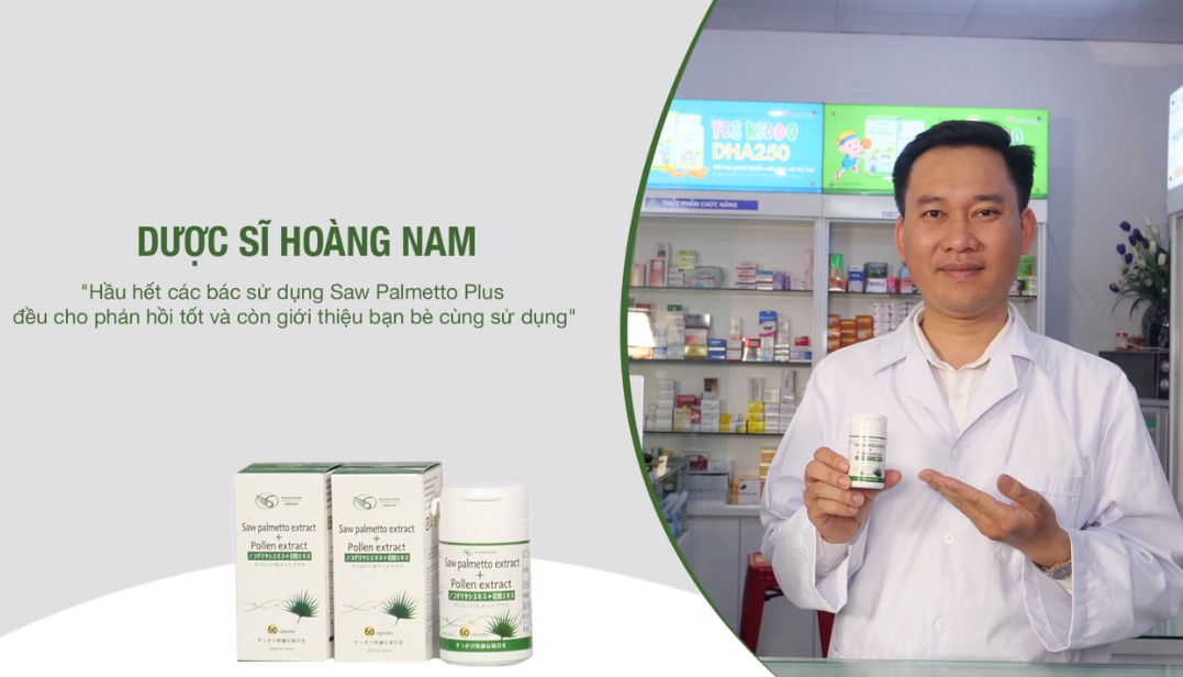 Dược Sĩ Hoàng Nam đánh giá viên uống tiểu đêm Nhật Bản Saw Palmetto Plus